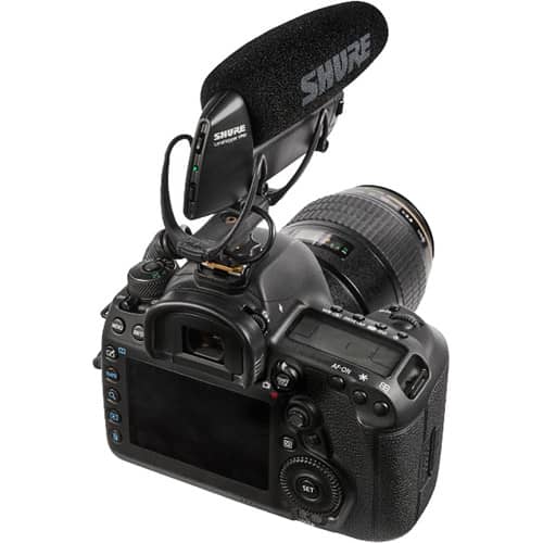 Shure VP83 Micrófono montado en una cámara