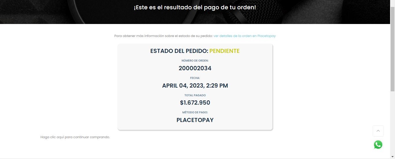 Comprobante del estado de tu pedido MEDIATEKIS