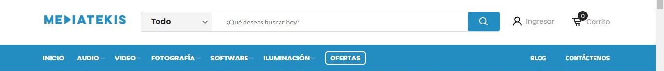 Barra de búsqueda MEDIATEKIS