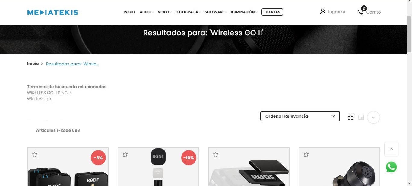 Busqueda de Wireless GO II